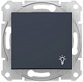 Schneider Electric Sedna Графит Выключатель 1-клавишный кнопочный с символом "Свет" 10A