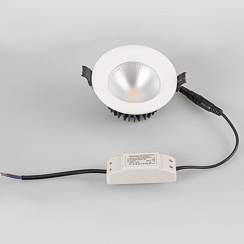 Arlight Светодиодный светильник круглый LTD-105WH-FROST- 3000К 720-810Lm Белый