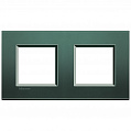 Bticino Living Light Зеленый шелк Рамка прямоугольная, 2+2 мод