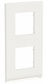 Schneider Electric Unica New Pure Белое стекло/Белый Рамка 2-постовая вертикальная