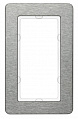 Berker Q.7 Нержавеющая сталь с кратцованной поверхностью Рамка с большим вырезом, вертикальная