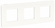 Schneider Electric Unica New Studio Color Белый/Белый Рамка 3-постовая