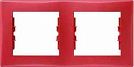 Schneider Electric Sedna Красный Рамка 2-постовая горизонтальная