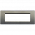 Bticino Living Light Серый шелк Рамка прямоугольная, 7 мод.