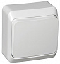 SE Этюд Белый Выключатель кнопочный накладного монтажа 10A (схема 1) IP20