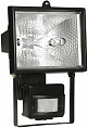 IEK ИО500Д Прожектор галогенный c датчиком движения 285х185х128мм R7s 500W IP54 Черный