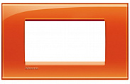 Bticino Living Light Оранжевый Рамка прямоугольная, 4 модуля