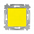 ABB Levit Выключатель кнопочный одноклавишный жёлтый / дымчатый чёрный