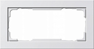 Gira E2 Белый глянец Рамка 2-ая без перегородки