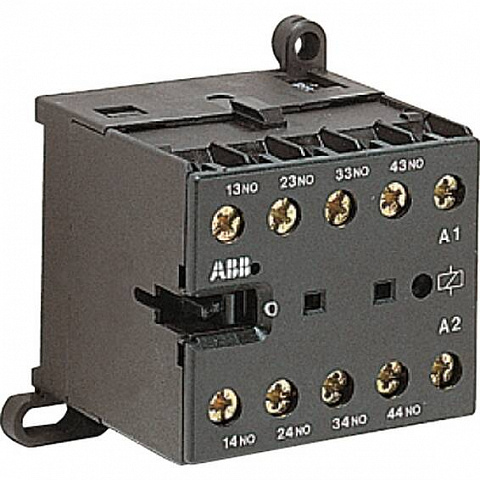 ABB 4-полюсное интерфейсное миниконтакторное реле (4НО) KC6-40E-2.4-51 с катушкой DC 17-32 В/2,4 Вт