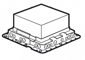 Legrand Mosaic Коробка напольная встраиваемая 18 модулей