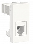 Schneider Electric Unica New Modular Белый Розетка телефонная RJ12 одиночная 1 модуль