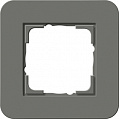 Gira E3 Темно-серый/Белый глянцевый Рамка 1-ая
