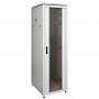 ITK Шкаф сетевой 19" LINEA N 42U 600х600мм стеклянная передняя дверь серый