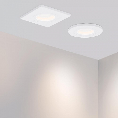 Arlight Светильник светодиодный квадратный мебельный LTM-S46x46ВтH 3W 5500-6000К 140-160Lm Белый