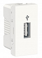 Schneider Electric Unica New Modular Белый USB-Коннектор 1 модуль