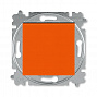 ABB Levit Выключатель одноклавишный оранжевый / дымчатый чёрный