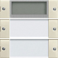Gira System-55 Прозрачный/Кремовый глянец Комплект клавиш Plus с полем для надписи