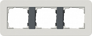Gira E3 Светло-серый/Антрацит Рамка 3-ая