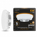 Gauss Лампа светодиодная GX53 150-265В 6Вт 3000К