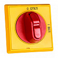ABB OHYS2AJЕ-RUH Ручка управления для установки на дверь для OT16...125F / красно-желтый, IP65