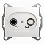 Розетка TV-SAT Schneider Electric Glossa Белый  оконечная 1dB