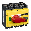 Schneder Electrc nterpact NS250-200A Выключатель-разъединитель, монтаж на плате 4P / с красной рукояткой