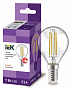 Лампа светодиодная шарообразная IEK  G45  7Вт 230В 3000К E14