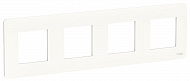 Schneider Electric Unica New Studio Mono Белый Рамка 4-постовая