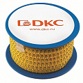 DKC Колечко маркировочное N, 2.5-4мм. черное на желтом