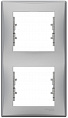 Schneider Electric Sedna Алюминий Рамка 2-постовая вертикальная