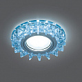 Gauss Backlight Светильник встраиваемый круг GU5,3+LED 50Вт 4100К хром 