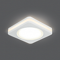 Gauss Backlight Светильник встраиваемый квадрат LED 5Вт 3000К белый 