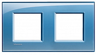 Bticino Living Light Голубой Рамка прямоугольная, 2+2 мод