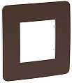 Schneider Electric Unica New Studio Color Шоколад/Белый Рамка 1-постовая