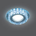 Gauss Backlight Светильник встраиваемый круг GU5,3+LED 50Вт 4100К стекло 