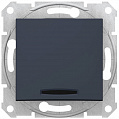 Schneider Electric Sedna Графит Выключатель 1-клавишный с индикацией 10A