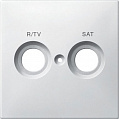 Merten System Design Белый Накладка розетки TV/FM-SAT с маркировкой