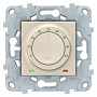 Schneider Electric Unica New термостат теплого пола, 10А, выносной термодатчик, Бежевый