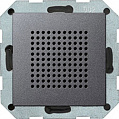 Gira System-55 Антрацит Динамик для радиоприемника скрытого монтажа с функцией RDS