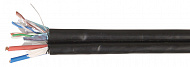 ITK Кабель связи витая пара F/UTP 5E 4х2х24AWG LDPE каб. пит. 2x0,75, 305м чер.