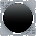 Berker R.1/R.3 Черный глянцевый Заглушка без фиксаторов