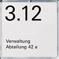 Gira E22 EV Белый Табличка указательная 1-местная