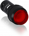 ABB Кнопка с подсветкой CP3-12R-10 красная 110-130В AC/DC с выступающей клавишей без фиксации 1НО 