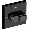 ABB OHBS1AH Ручка управления для установки на дверь для OT16...80F / черный, IP54
