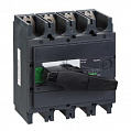 Schneder Electrc nterpact NS400 Выключатель-разъединитель, монтаж на плате 4P / с чёрной рукояткой