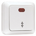 EKF PROxima Рим Белый Выключатель проходной 1-клавишный с индикатором 10A