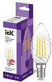 Лампа светодиодная свеча IEK CT35 витая 7Вт 230В 4000К E14 серия 360°