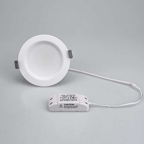 Arlight Светодиодный светильник круглый IM-125WH-Cyclone-10Вт 3000К 780Lm Белый