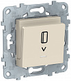 Schneider Electric Unica New Бежевый Выключатель карточный с подсветкой 10A
